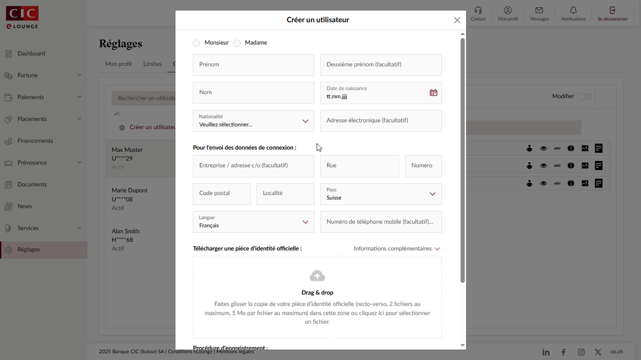 User Rights - New User