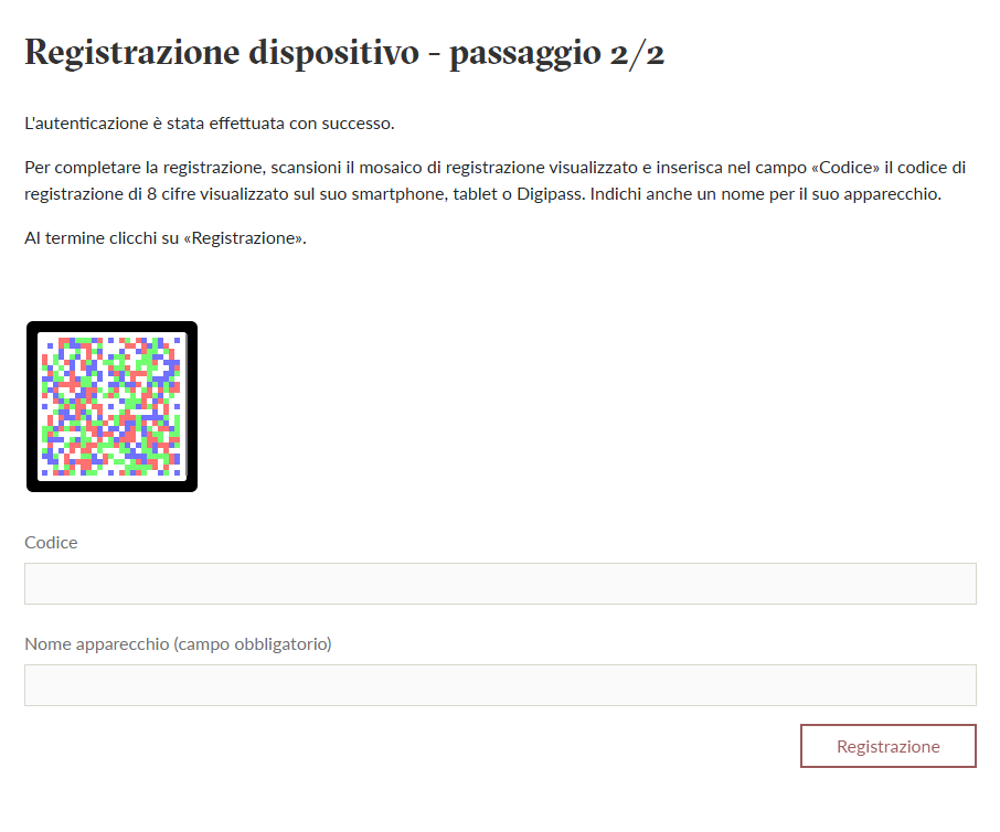 Step 5 - Register device 2/2